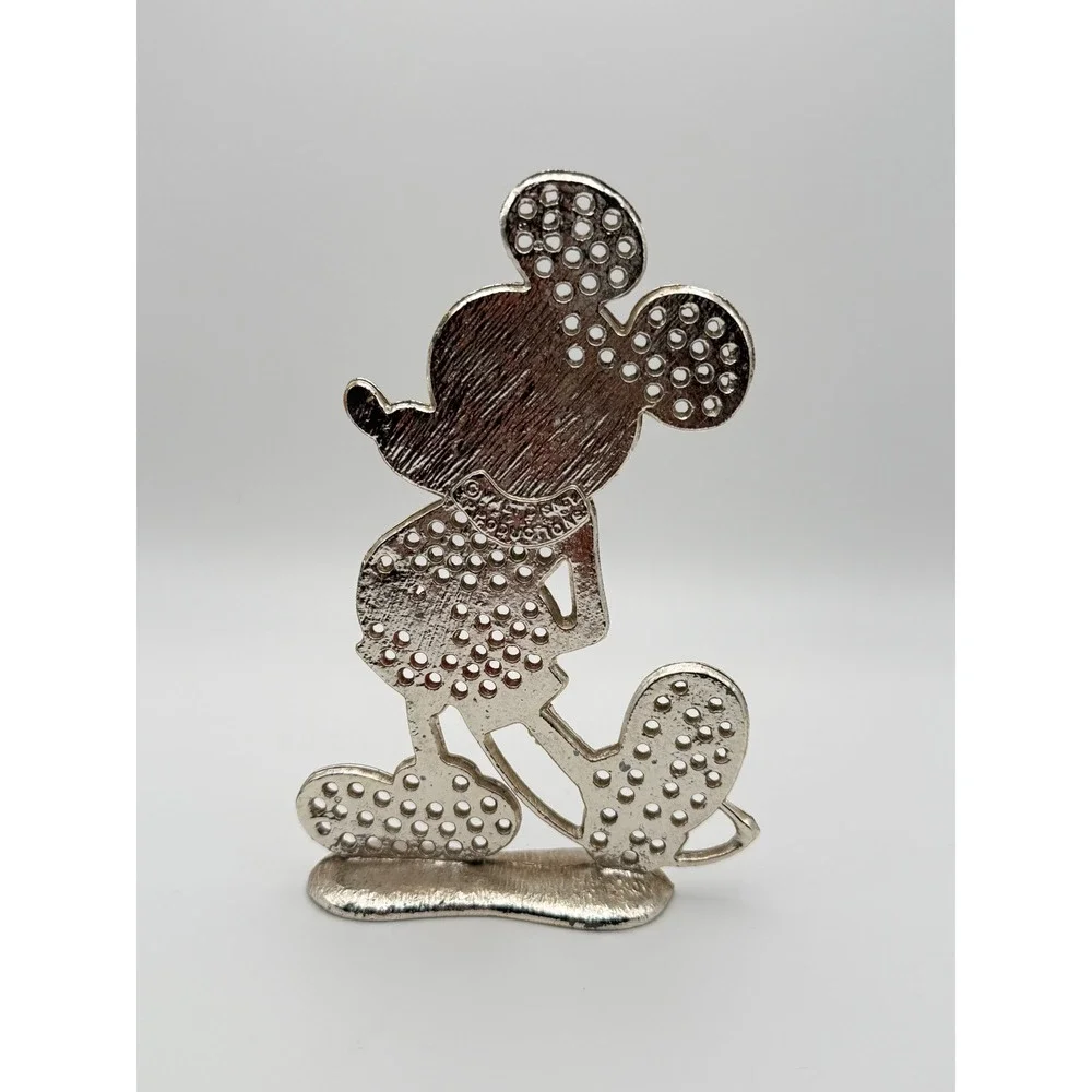 Vintage Walt Disney Productions Mickey Mouse Metal Earring Holder Stand Enamel